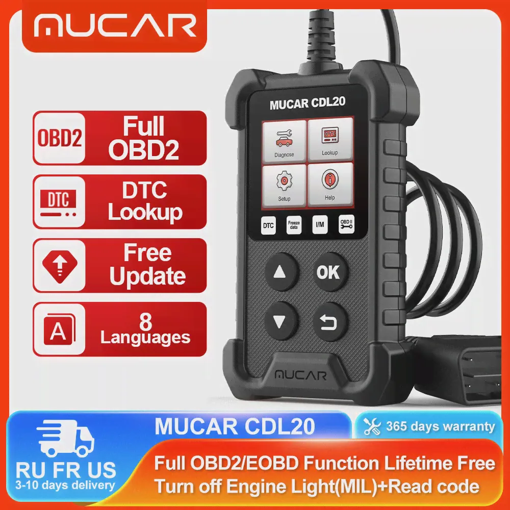 Диагностический сканер MUCAR CDL20 Eobd Obd 2, профессиональный автомобильный диагностический инструмент, для проверки ошибок двигателя автомобиля (art.: 3920c1ff23802)-2