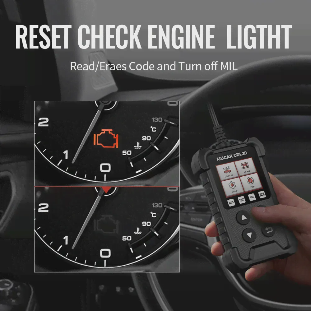Диагностический сканер MUCAR CDL20 Eobd Obd 2, профессиональный автомобильный диагностический инструмент, для проверки ошибок двигателя автомобиля (art.: 3920c1ff23802)