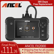 Диагностический сканер ANCEL FX2000 OBD2, сканер для двигателя из АБС-пластика, подушки безопасности, SRS, инструмент для диагностики автомобиля (art.: 3920c24ecf49b)