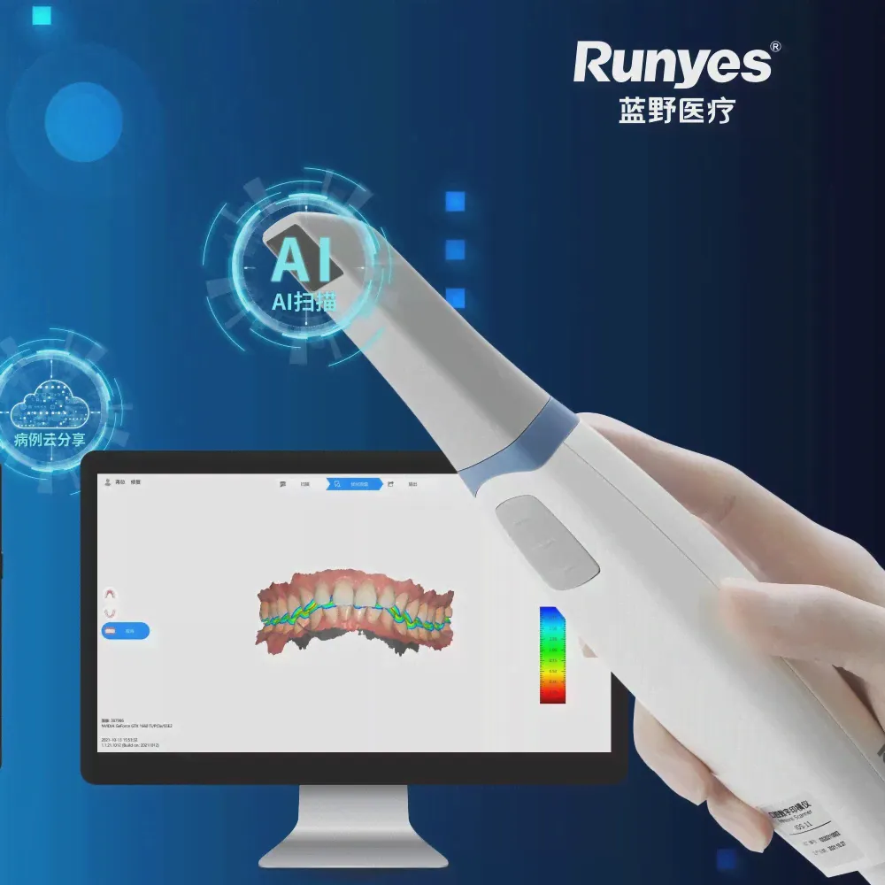 Runyes Цифровой внутриротовой стоматологический сенсор 3D сканер с программным обеспечением Real Color CAD CAM Chairside System Medit 3D Стоматологический сканер