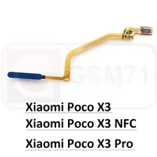Xiaomi Poco X3 NFC, Poco X3 Pro - сканер отпечатка пальца (Blue) Original