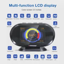 бортовой компьютер авто obd2 KONNWEI KW206 OBD2 автомобильный OBD2 сканер расхода топлива воды датчик температуры HUD цифровой дисплей (art.: 3920b578c3205)